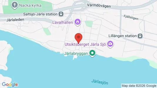 Lägenheter att hyra i Nacka - kort over placeringen