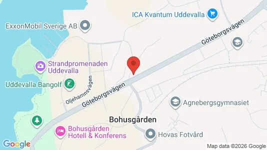 Lägenheter att hyra i Uddevalla - kort over placeringen