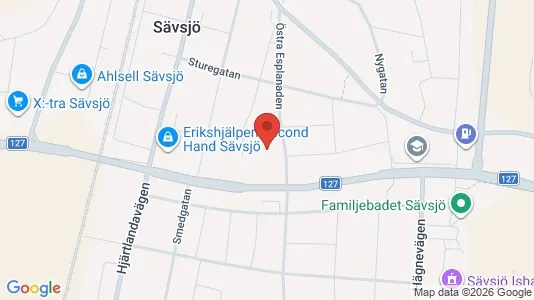 Lägenheter att hyra i Sävsjö - kort over placeringen