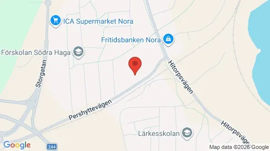 Lägenheter att hyra i Nora - kort over placeringen