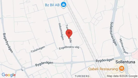 Lägenheter att hyra i Sollentuna - kort over placeringen