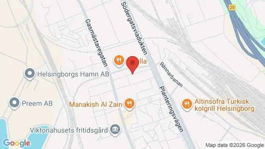 Lägenheter att hyra i Helsingborg - kort over placeringen