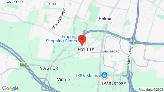 Lägenheter att hyra i Hyllie - kort over placeringen