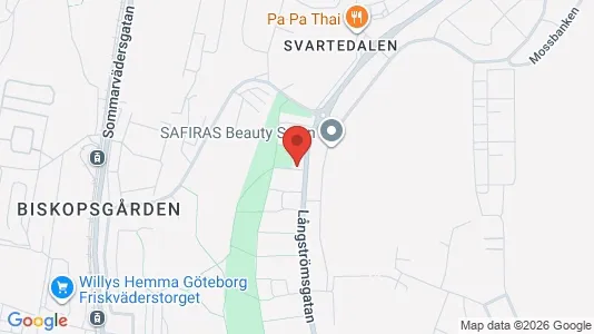 Lägenheter att hyra i Västra hisingen - kort over placeringen