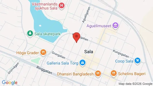 Lägenheter att hyra i Sala - kort over placeringen