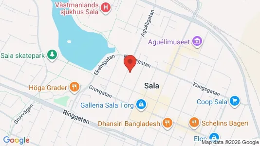 Lägenheter att hyra i Sala - kort over placeringen