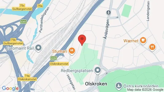 Lägenheter att hyra i Örgryte-Härlanda - kort over placeringen