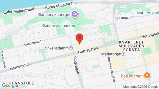 Lägenheter att hyra i Södermalm - kort over placeringen