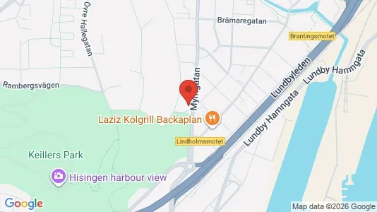 Lägenheter att hyra i Lundby - kort over placeringen