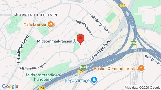 Lägenheter att hyra i Söderort - kort over placeringen