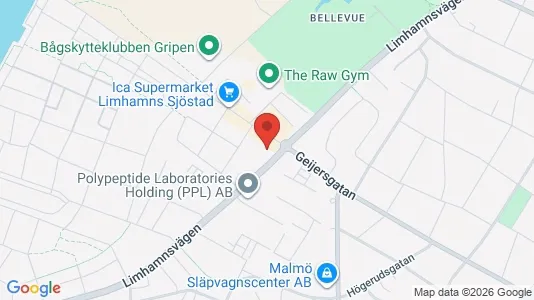 Lägenheter att hyra i Limhamn/Bunkeflo - kort over placeringen