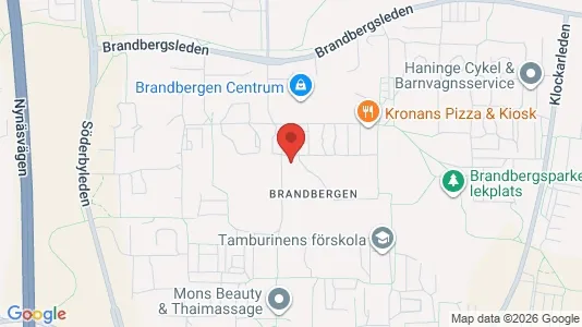 Lägenheter att hyra i Haninge - kort over placeringen