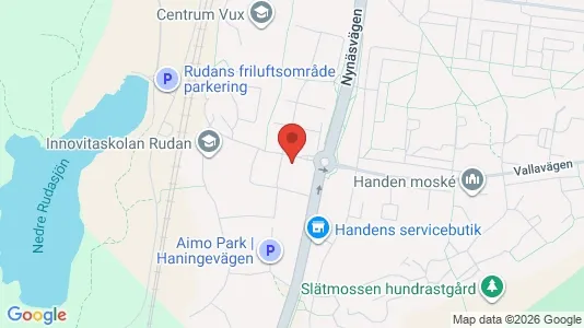 Lägenheter att hyra i Haninge - kort over placeringen
