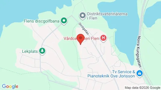 Lägenheter att hyra i Flen - kort over placeringen