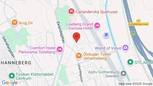 Lägenheter att hyra i Johanneberg - kort over placeringen