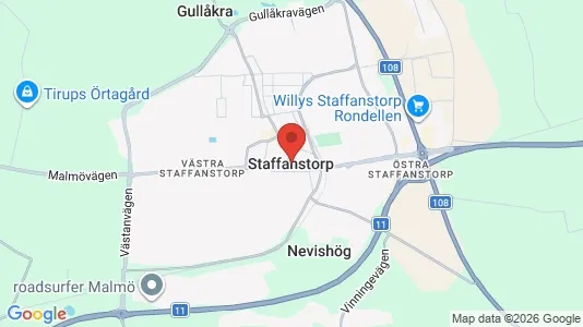 Lägenheter att hyra i Staffanstorp - kort over placeringen