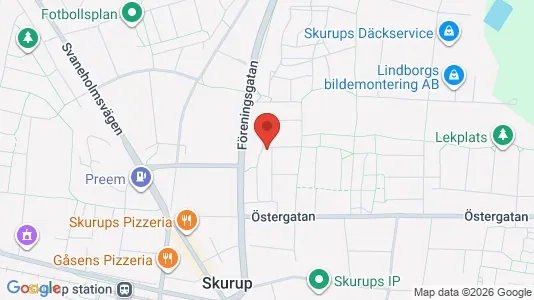 Lägenheter att hyra i Skurup - kort over placeringen