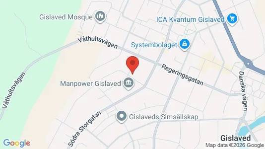 Lägenheter att hyra i Gislaved - kort over placeringen
