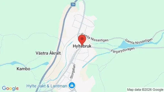 Lägenheter att hyra i Hylte - kort over placeringen