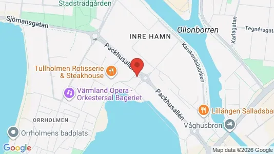 Lägenheter att hyra i Karlstad - kort over placeringen