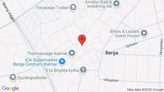 Lägenheter att hyra i Kalmar - kort over placeringen