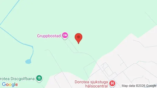 Lägenheter att hyra i Dorotea - kort over placeringen