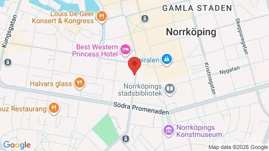 Lägenheter att hyra i Norrköping - kort over placeringen
