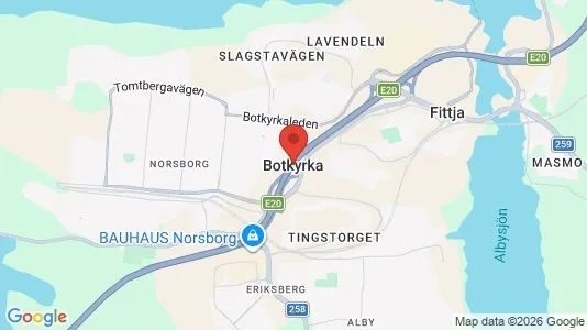 Rum att hyra i Botkyrka - kort over placeringen