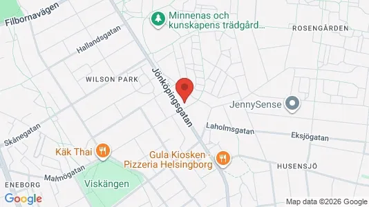 Lägenheter att hyra i Helsingborg - kort over placeringen