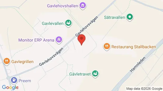 Lägenheter att hyra i Gävle - kort over placeringen