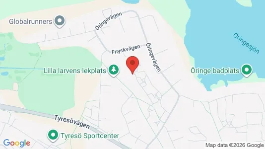 Lägenheter att hyra i Tyresö - kort over placeringen