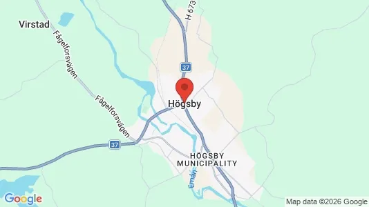 Lägenheter att hyra i Högsby - kort over placeringen