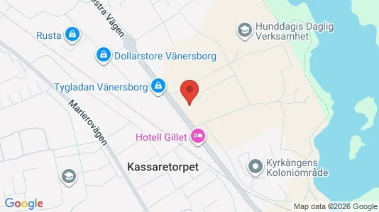 Lägenheter att hyra i Vänersborg - kort over placeringen