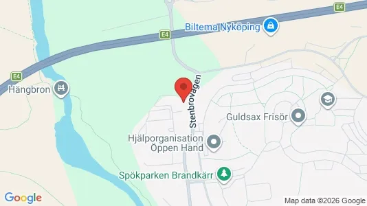 Lägenheter att hyra i Nyköping - kort over placeringen