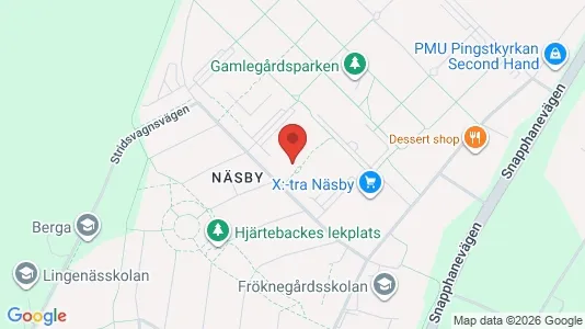 Lägenheter att hyra i Kristianstad - kort over placeringen