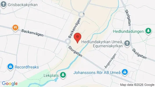 Lägenheter att hyra i Umeå - kort over placeringen