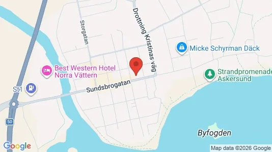 Lägenheter att hyra i Askersund - kort over placeringen
