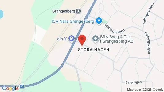 Lägenheter att hyra i Ludvika - kort over placeringen