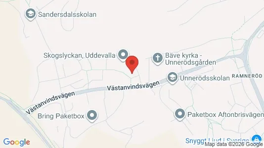 Lägenheter att hyra i Uddevalla - kort over placeringen