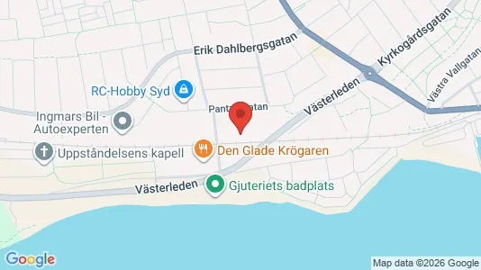 Lägenheter att hyra i Ystad - kort over placeringen