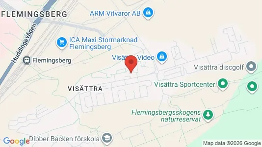 Lägenheter att hyra i Huddinge - kort over placeringen