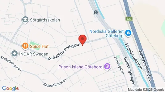 Lägenheter att hyra i Mölndal - kort over placeringen