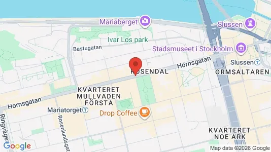 Lägenheter att hyra i Södermalm - kort over placeringen