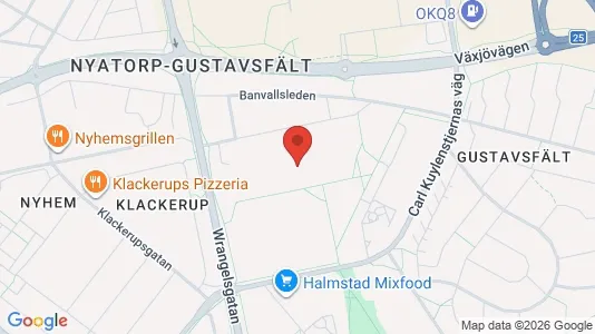 Lägenheter att hyra i Halmstad - kort over placeringen