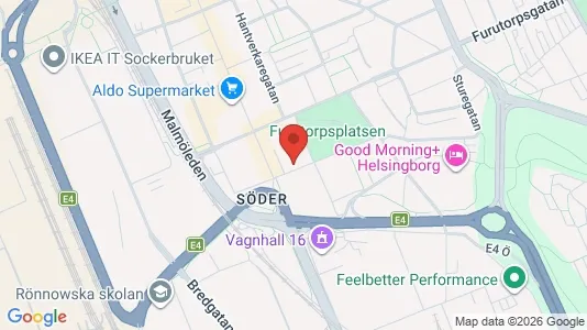 Lägenheter att hyra i Helsingborg - kort over placeringen