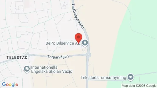 Lägenheter att hyra i Växjö - kort over placeringen