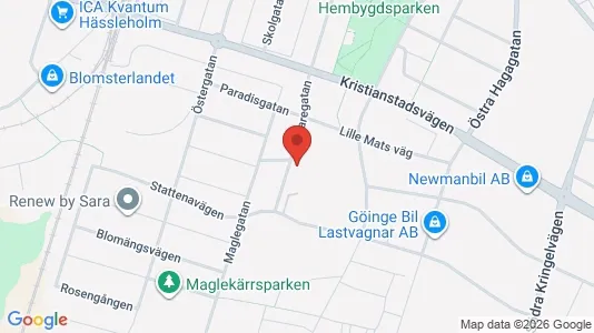 Lägenheter att hyra i Hässleholm - kort over placeringen