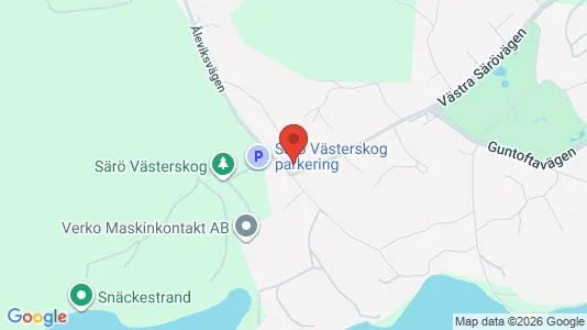 Lägenheter att hyra i Kungsbacka - kort over placeringen
