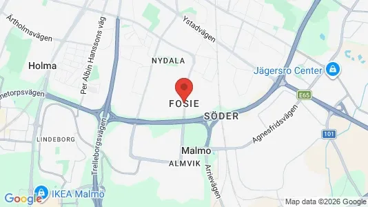 Lägenheter att hyra i Fosie - kort over placeringen