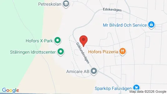 Lägenheter att hyra i Hofors - kort over placeringen